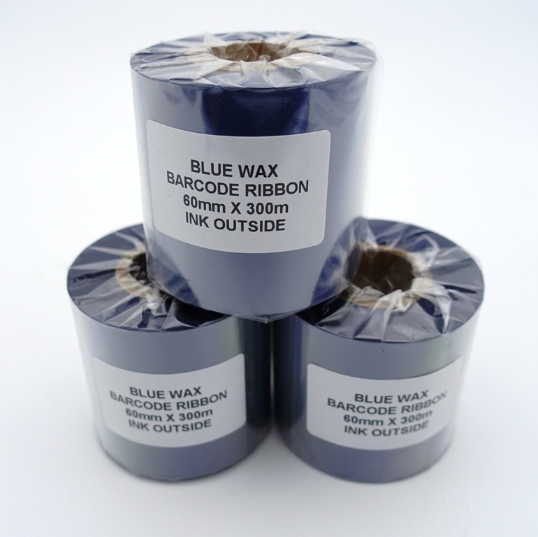 Риббон 60мм/300м WAX OUT (синий)